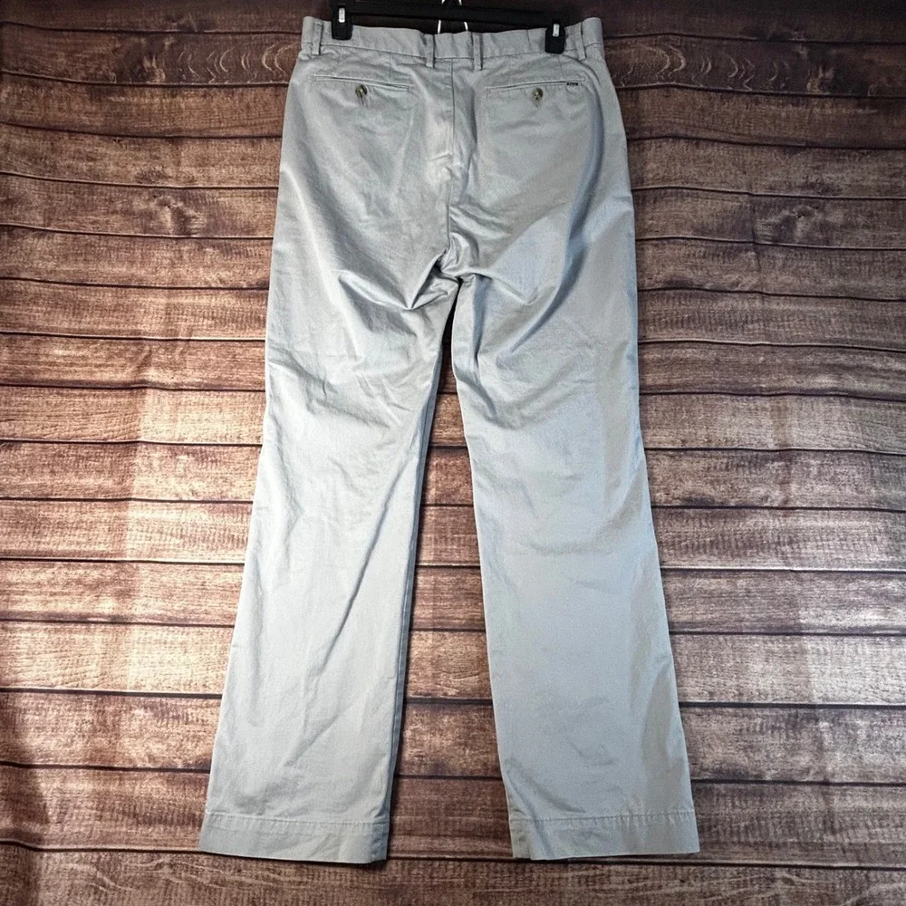 Polo Ralph Lauren Mens Stretch Classic Fit Chino Pants Light Grey 34x34 Twill